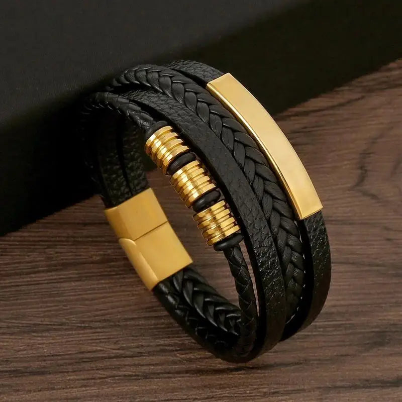 Leather Multi-layer Charm Bracelet for Women