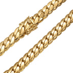 Gold Cuban Link Chain Necklace for Men, Hip Hop Style Jewelry