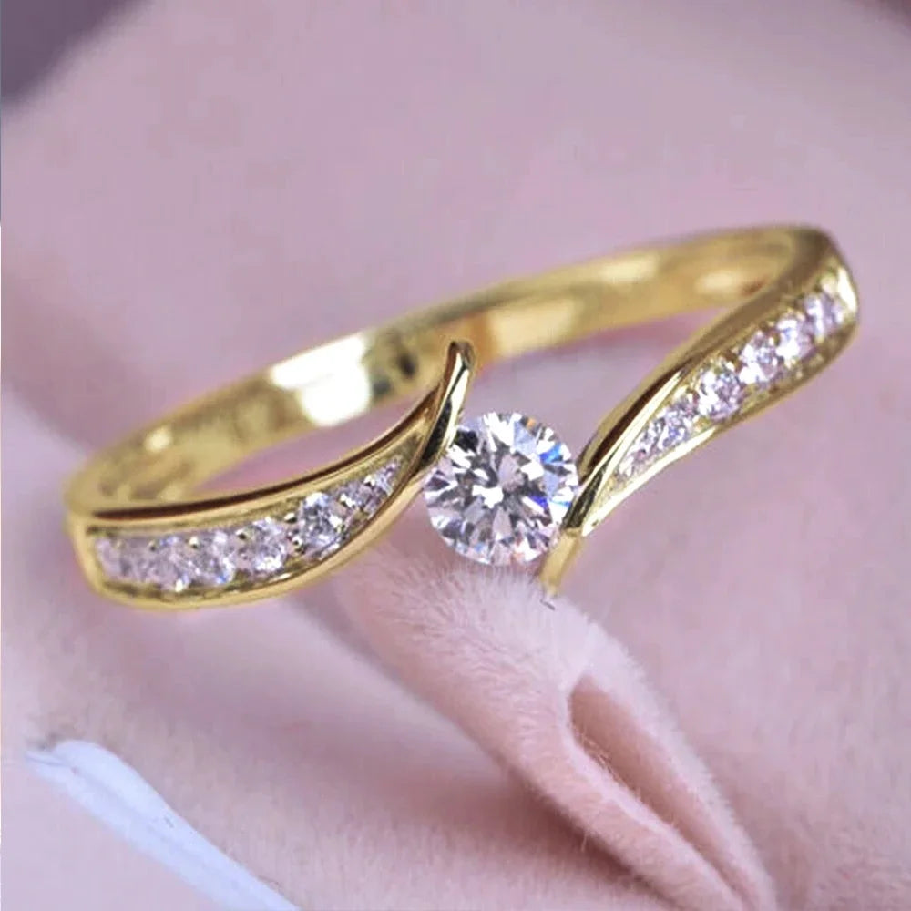 Eternity Wedding Band Ring for Women by Huitan