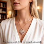 925 Sterling Silver Heart Locket Pendant for Women