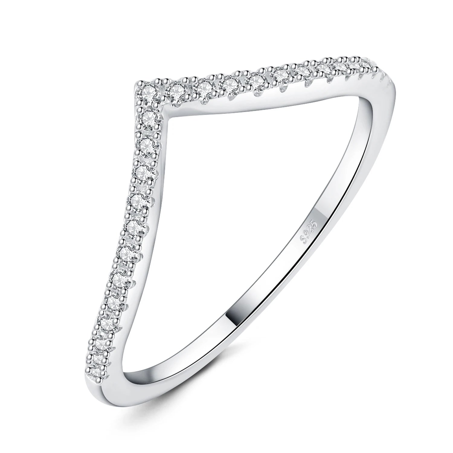 Moissanite D Color Round Cut Wedding Ring 925 Sterling Silver