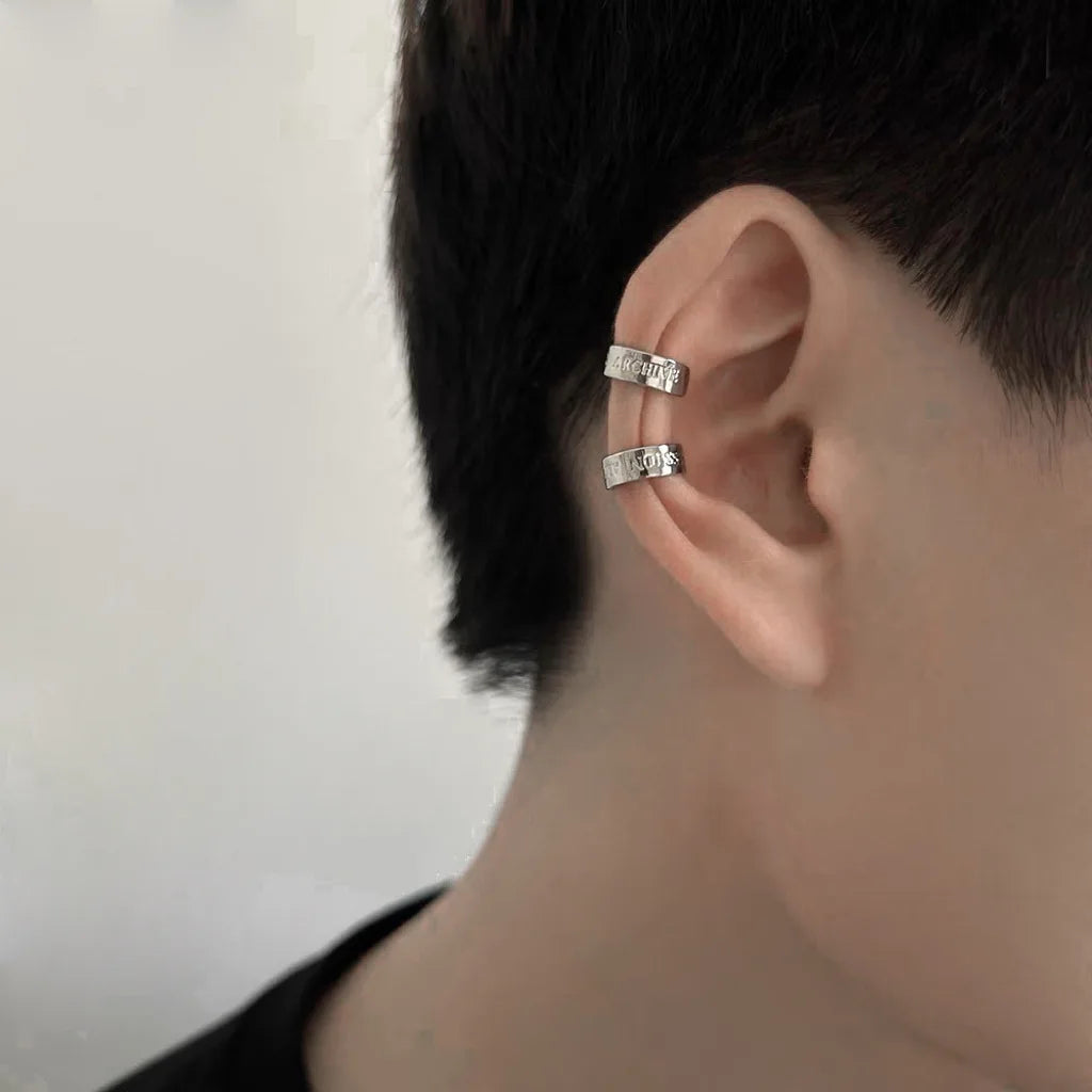 Stainless Steel Clip Earrings for Men and Women Trendy Jewelry