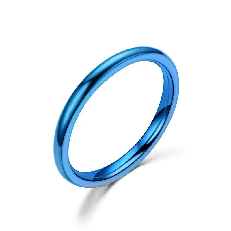 Titanium Wedding Rings for Women and Men - High Polished