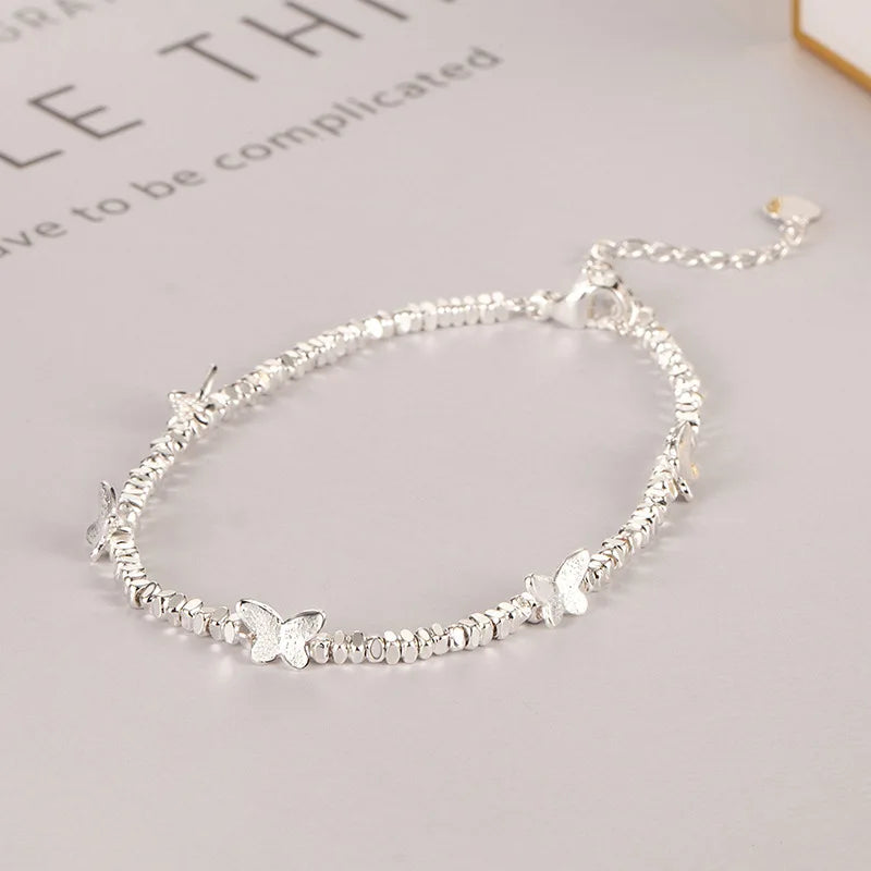 Sterling Silver Butterfly Bracelet by Ventfille for Girls
