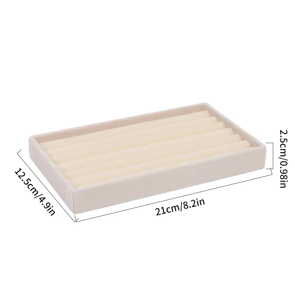 Velvet Jewelry Display Tray Case