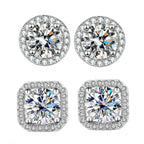 Mosite Square Stud Earrings for Women - Fashion Jewelry