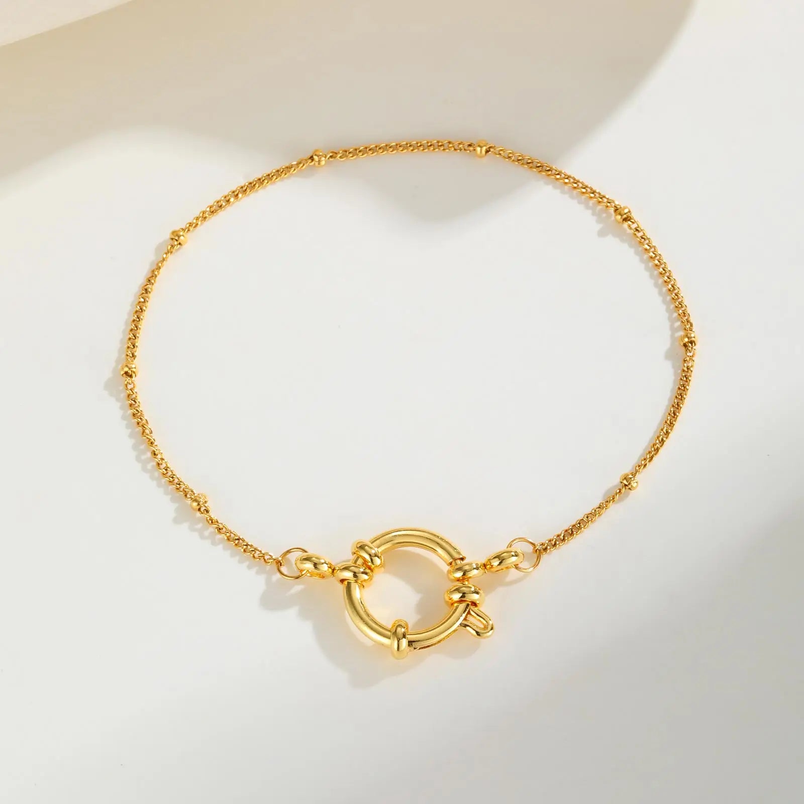 Gold Color Stainless Steel Chain Bracelet for Women
