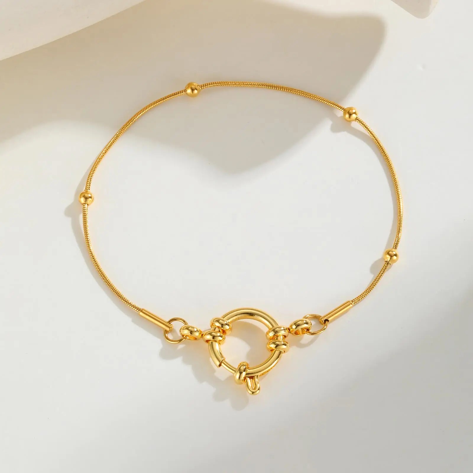 Gold Color Stainless Steel Chain Bracelet for Women