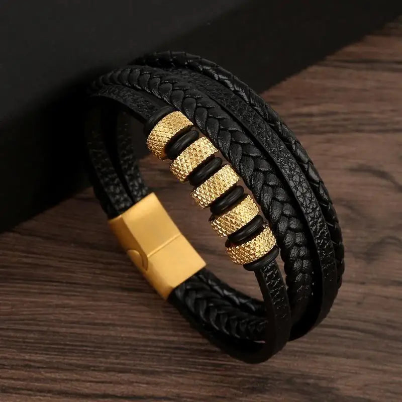 Leather Multi-layer Charm Bracelet for Women
