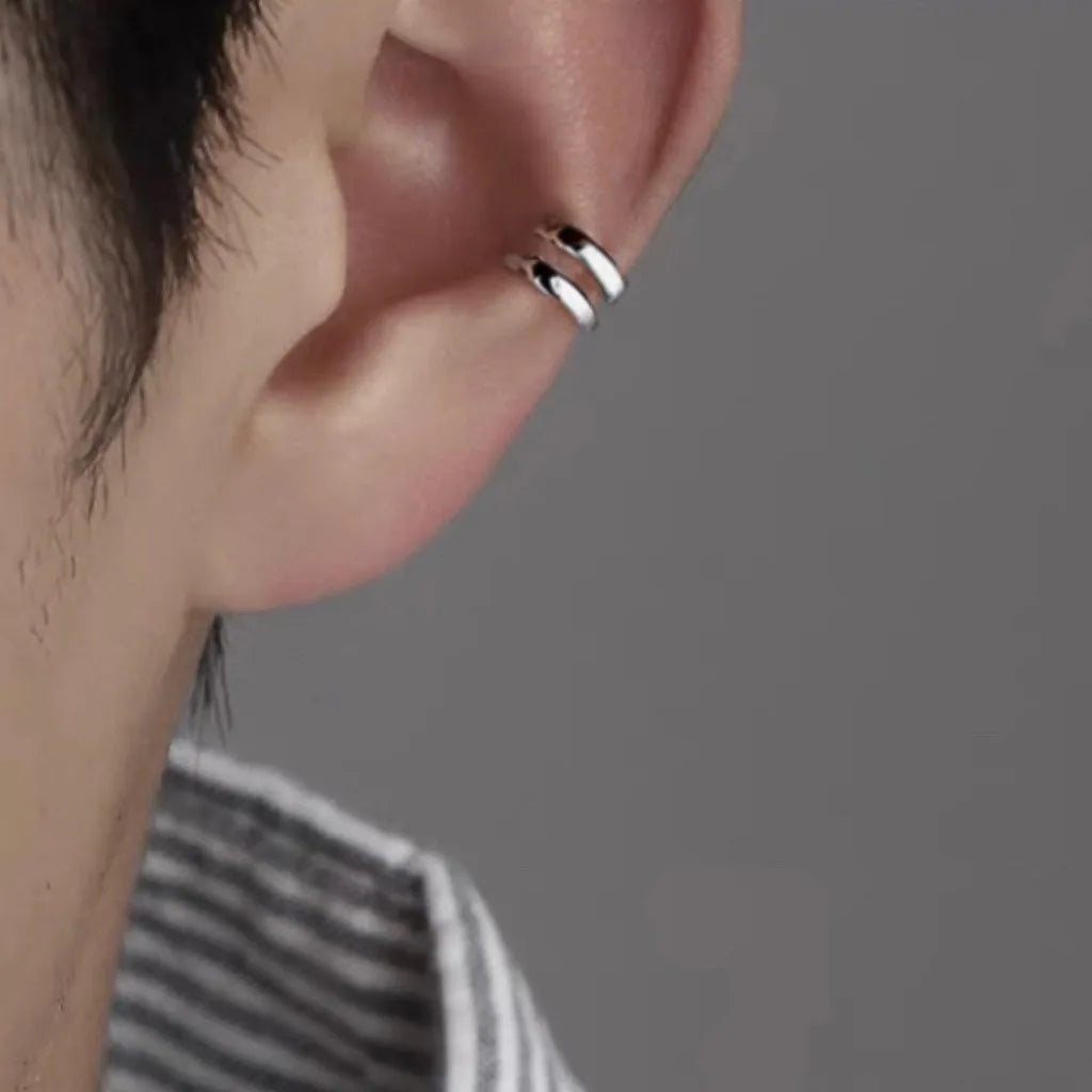 Stainless Steel Clip Earrings for Men and Women Trendy Jewelry