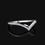 Moissanite D Color Round Cut Wedding Ring 925 Sterling Silver