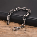Byzantine Stainless Steel Grey Chain Bracelet for Men