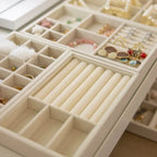 Velvet Jewelry Display Tray Case