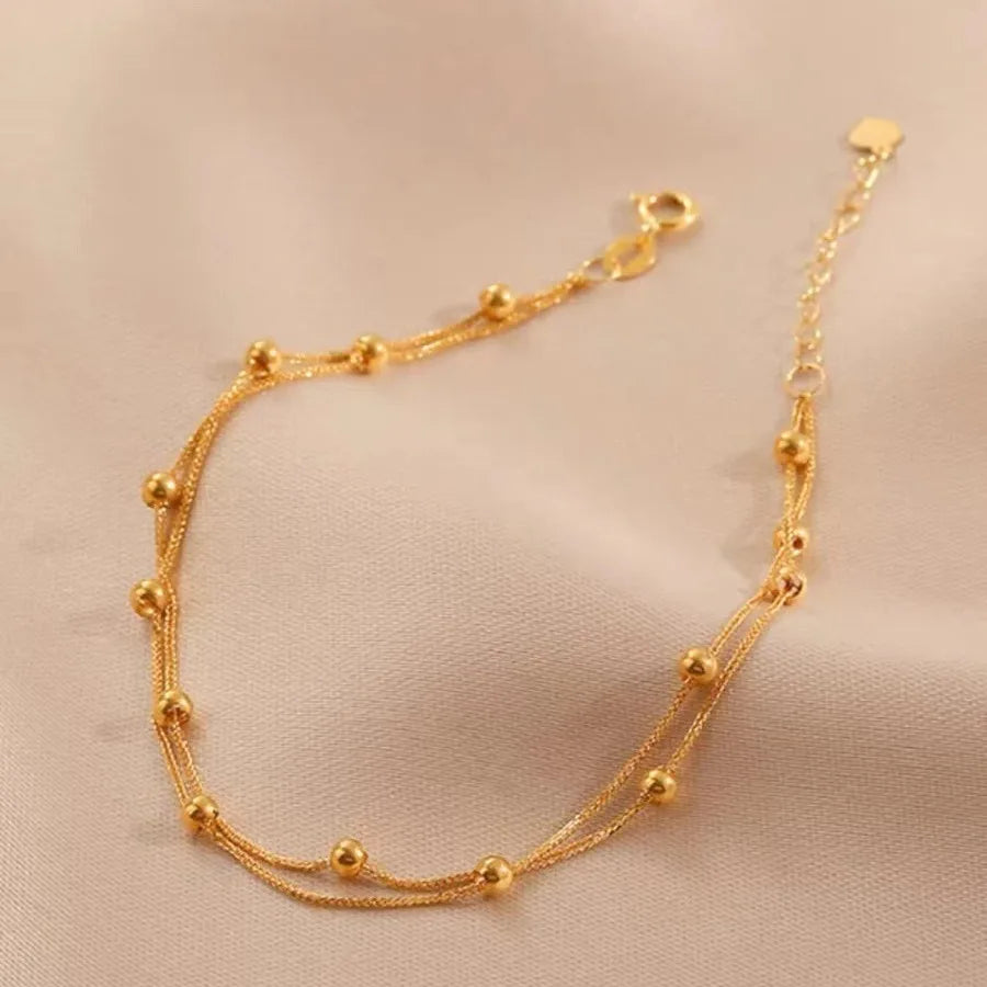 18k Gold Bracelet for Women - Starry Sky Chain Jewelry