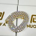 Cubic Zirconia Tennis Chain Necklace by Alinoya